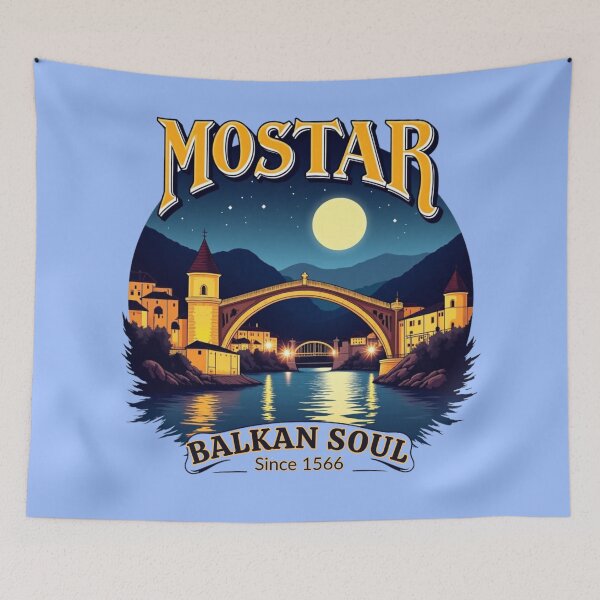 Item preview, Mostar Stari Most – Balkan Soul Night View Design designed and sold by Timeless Design.