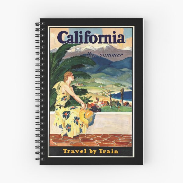 Item preview, Vintage Art Deco Train Travel Poster | California Travel Art | Retro 20th Century Wall Art | Glamorous California Decor | Eye-Catching Print designed and sold by artofuniverse.