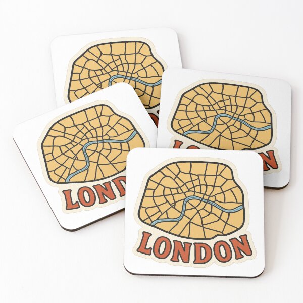 Item preview, London, UK - Streets Map designed and sold by QuantumKey.