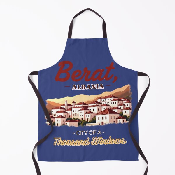 Item preview, Berat, Albania – City of a Thousand Windows | Heritage Travel Sticker designed and sold by Timeless Design.
