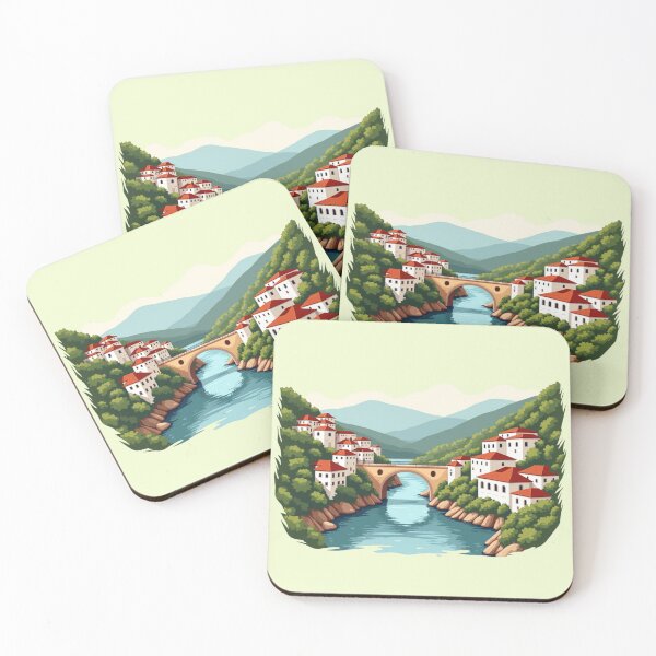 Item preview, Berat – Mangalem & Gorica United by the Bridge designed and sold by Timeless Design.