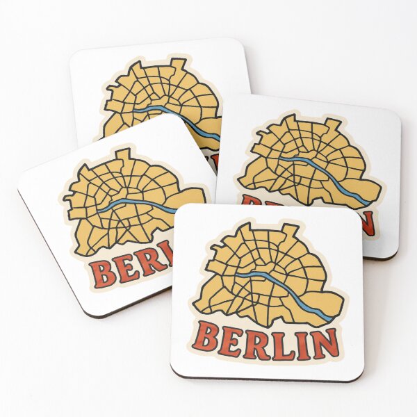Item preview, Berlin, Germany - Street Map designed and sold by QuantumKey.