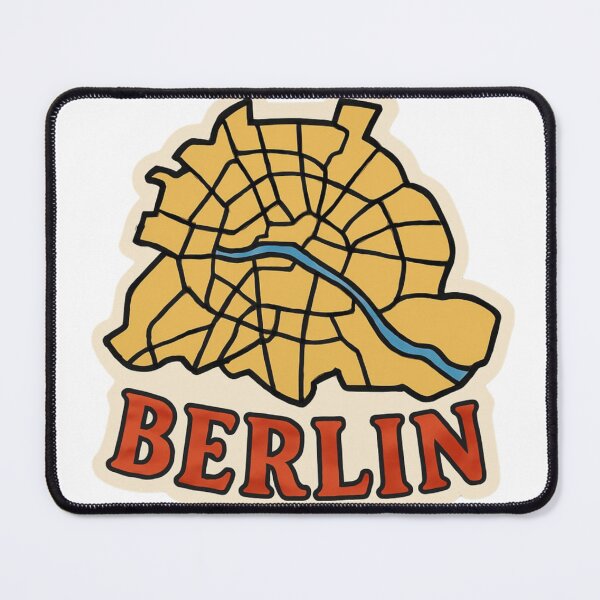 Item preview, Berlin, Germany - Street Map designed and sold by QuantumKey.