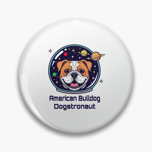 Item preview, American Bulldog Dogstronaut – Cute Space Dog  designed and sold by The Real Life Symphony.