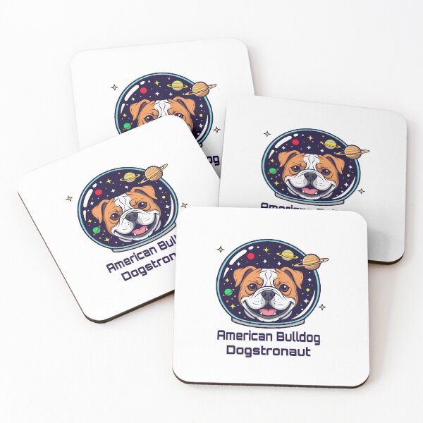 Item preview, American Bulldog Dogstronaut – Cute Space Dog  designed and sold by The Real Life Symphony.
