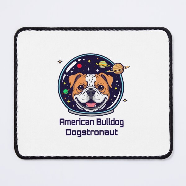 Item preview, American Bulldog Dogstronaut – Cute Space Dog  designed and sold by The Real Life Symphony.