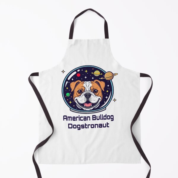 Item preview, American Bulldog Dogstronaut – Cute Space Dog designed and sold by The Real Life Symphony.