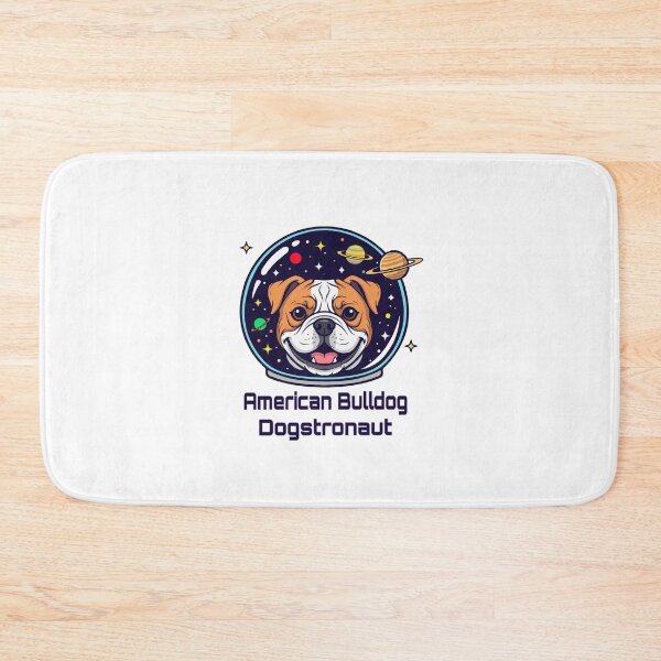 Item preview, American Bulldog Dogstronaut – Cute Space Dog  designed and sold by The Real Life Symphony.