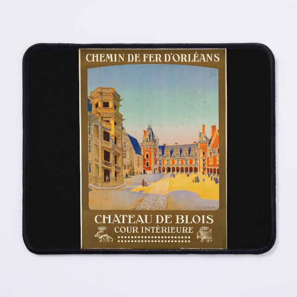 Item preview, Vintage 1922 Travel Poster | Chemin de Fer d'Orléans | Château d'Amboise | Touraine Region Art Deco Print | Constant Duval Art designed and sold by artofuniverse.