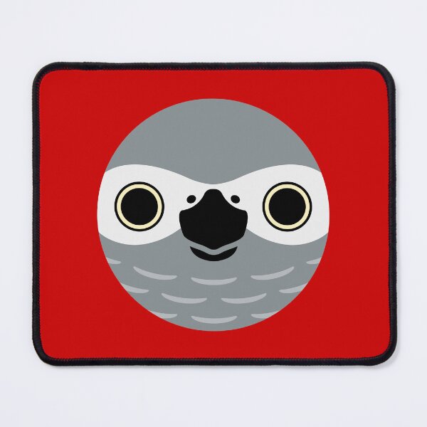 Item preview, The face of a African Grey Parrot designed and sold by INKOYADO.