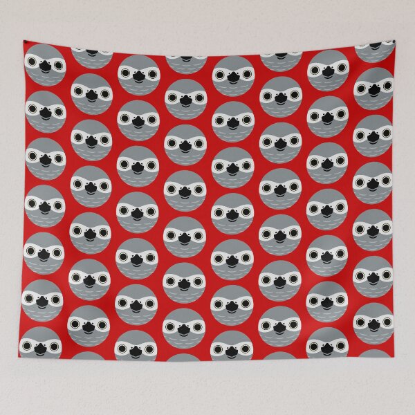 Item preview, The face of a African Grey Parrot designed and sold by INKOYADO.
