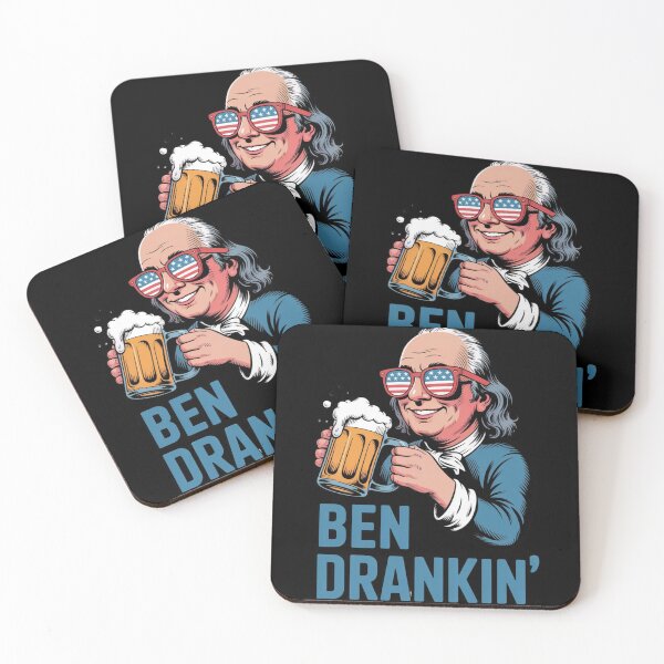 Item preview, Ben Drankin Funny Beer Parody Benjamin Franklin Drinking Design designed and sold by BestDetailer.