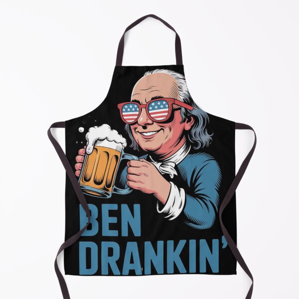 Item preview, Ben Drankin Funny Beer Parody Benjamin Franklin Drinking Design designed and sold by BestDetailer.