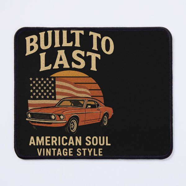 Item preview,  Built To Last - American Soul Vintage Style Classic Car Design designed and sold by freackly.