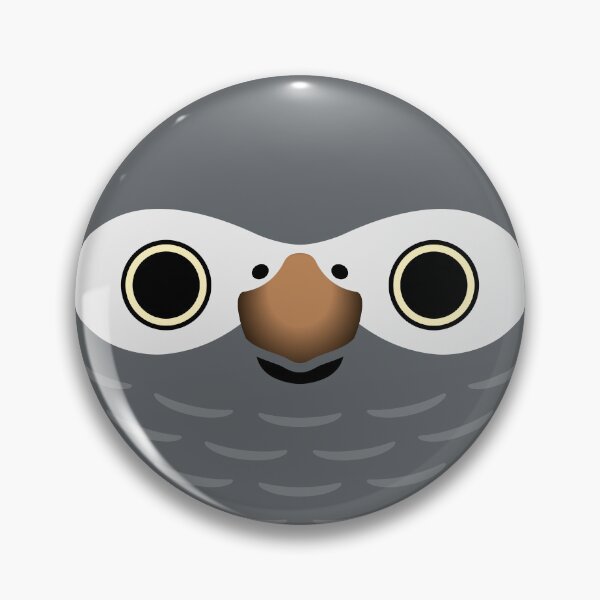 Item preview, The face of a Timneh African Grey Parrot designed and sold by INKOYADO.