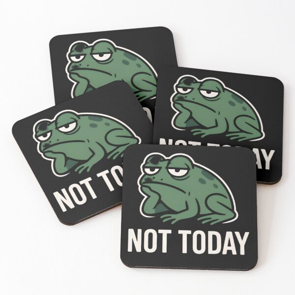 Item preview, Tired Frog Mood – Not Today Energy designed and sold by Amr Siam.