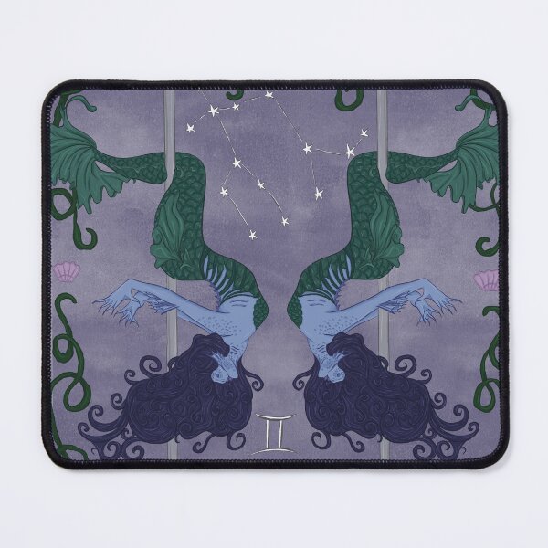 Item preview, Mermaid pole dancing Gemini zodiac twins - Mermay designed and sold by SorceressApprentice.