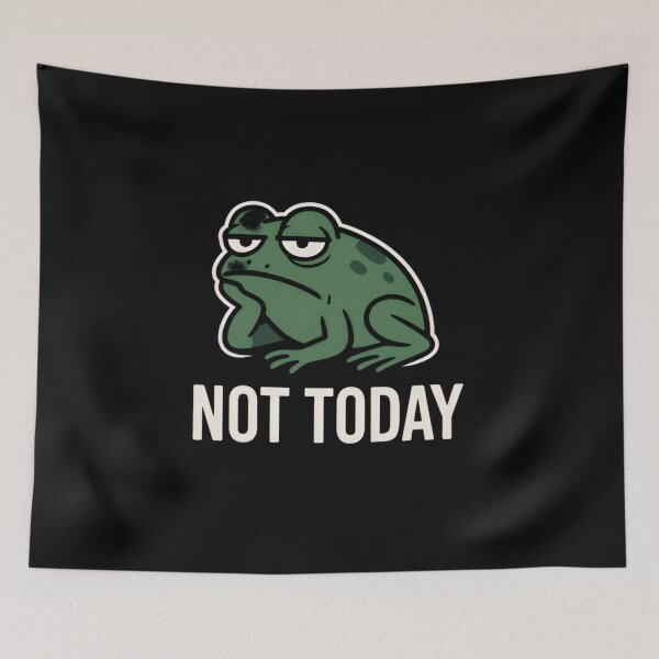 Item preview, Tired Frog Mood – Not Today Energy designed and sold by Amr Siam.