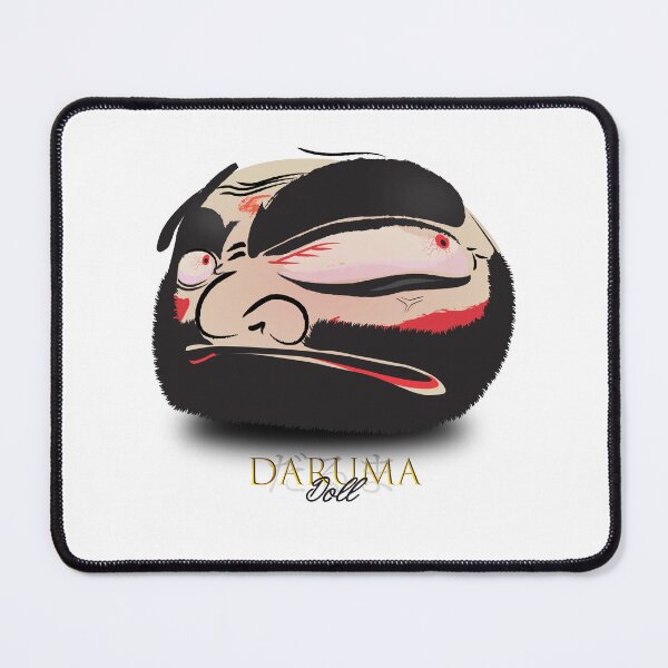 Item preview, Daruma Doll (達磨), Japanese Illustration, Traditional Talisman #01 designed and sold by Printyourspirit.