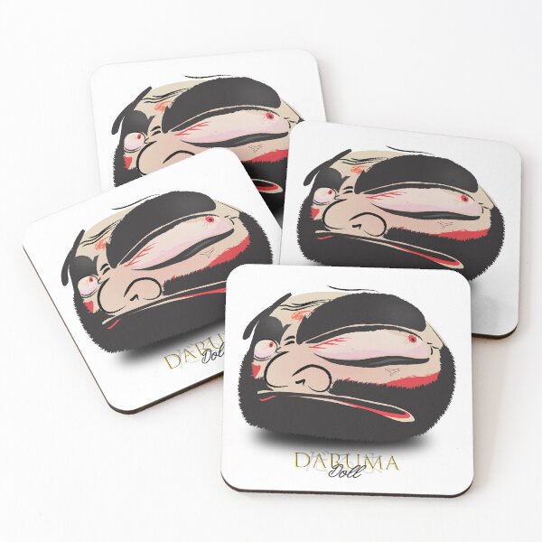 Item preview, Daruma Doll (達磨), Japanese Illustration, Traditional Talisman #01 designed and sold by Printyourspirit.