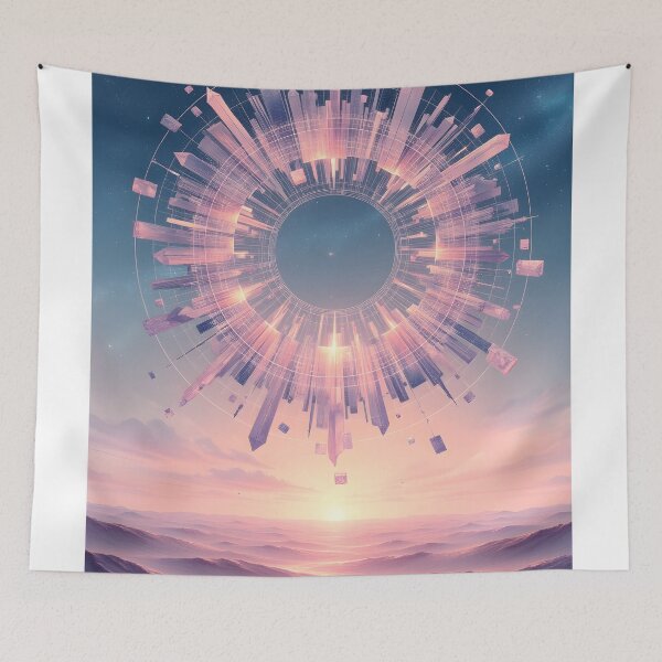 Item preview, Celestial Cityscape: The Orbital Metropolis designed and sold by oanaunciuleanu.