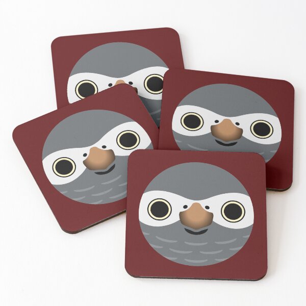Item preview, The face of a Timneh African Grey Parrot designed and sold by INKOYADO.