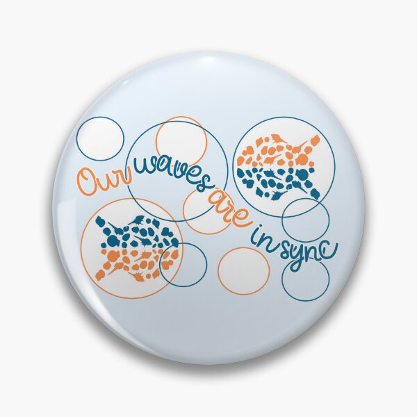 Item preview, Our waves are in sync - funny beach designed and sold by mariya-ivanova.
