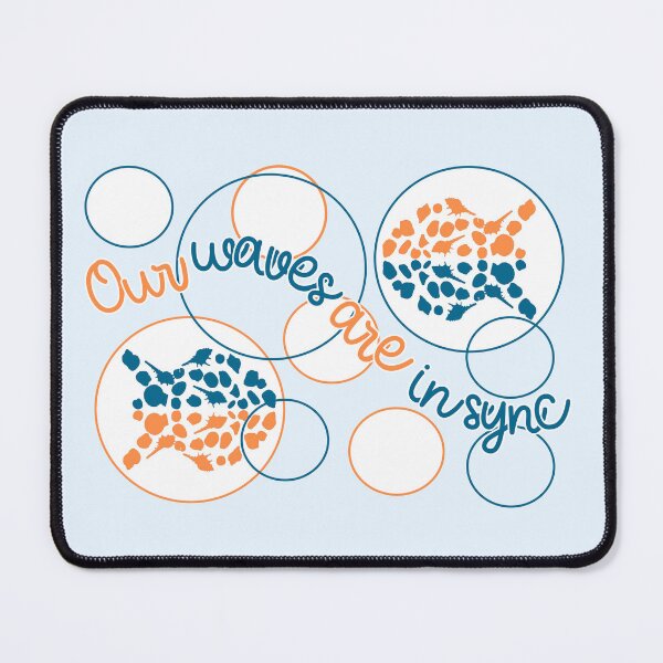 Item preview, Our waves are in sync - funny beach designed and sold by mariya-ivanova.
