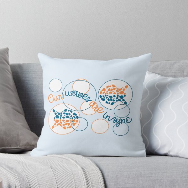 Item preview, Our waves are in sync - funny beach designed and sold by mariya-ivanova.
