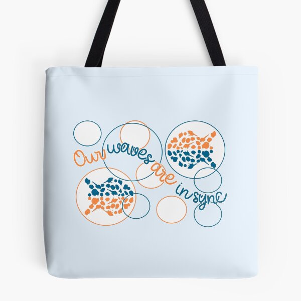 Item preview, Our waves are in sync - funny beach designed and sold by mariya-ivanova.