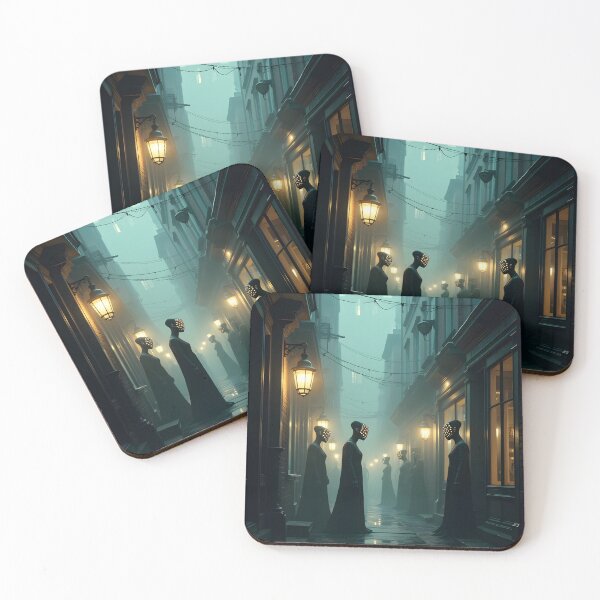 Item preview, Silent Guardians of the Misty Alley designed and sold by oanaunciuleanu.