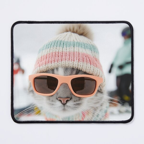 Item preview, Skiing cat designed and sold by Karen Lee J.