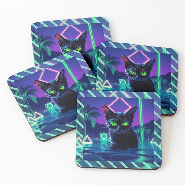 Item preview, Neon cat designed and sold by AlienButterfly.