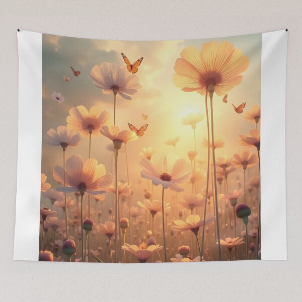 Item preview, Sunlit Symphony of Blossoms and Butterflies designed and sold by oanaunciuleanu.