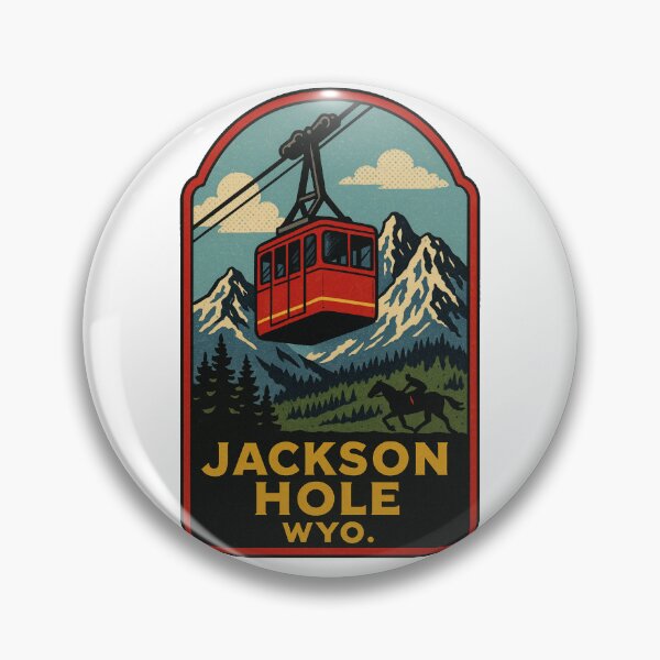 Item preview, Jackson Hole Vintage Style Decal designed and sold by Decal Mania.