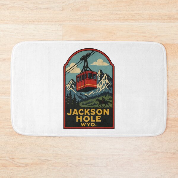 Item preview, Jackson Hole Vintage Style Decal designed and sold by Decal Mania.