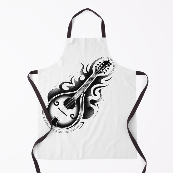 Item preview, Bluegrass Mandolin/Guitar Tattoo Style designed and sold by MadCatPrints.