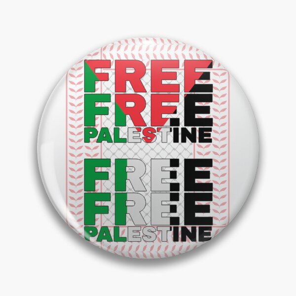 Item preview, Free Palestine - Keffiyeh Pattern designed and sold by RHP Good Guys' Goods.