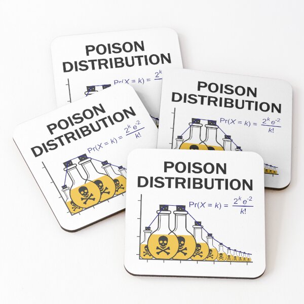 Item preview, Poison of Poisson Distribution – Funny Statistics designed and sold by Groenendijk.