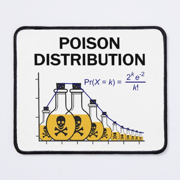 Item preview, Poison of Poisson Distribution – Funny Statistics designed and sold by Groenendijk.