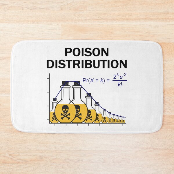 Item preview, Poison of Poisson Distribution – Funny Statistics designed and sold by Groenendijk.