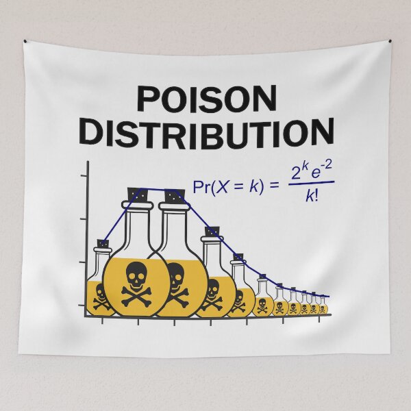 Item preview, Poison of Poisson Distribution – Funny Statistics designed and sold by Groenendijk.