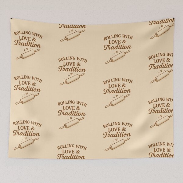 Item preview, Vintage Rolling Pin Baking Sticker – “Rolling with Love & Tradition” Traditional Homemaking Kitchen Art designed and sold by myfavoritesm4.