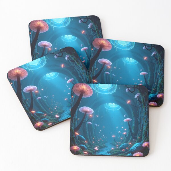 Item preview, Enchanted Cavern of Luminous Fungi designed and sold by oanaunciuleanu.