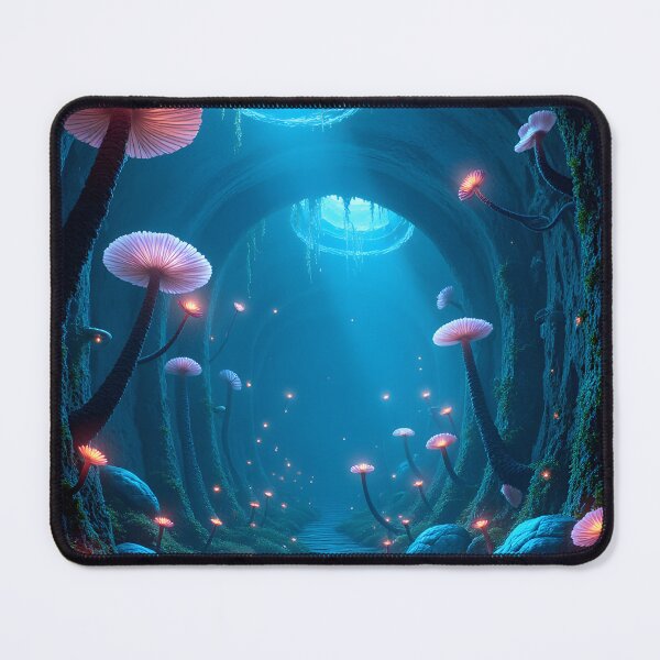 Item preview, Enchanted Cavern of Luminous Fungi designed and sold by oanaunciuleanu.