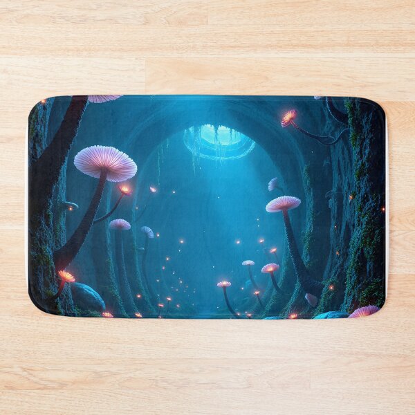 Item preview, Enchanted Cavern of Luminous Fungi designed and sold by oanaunciuleanu.