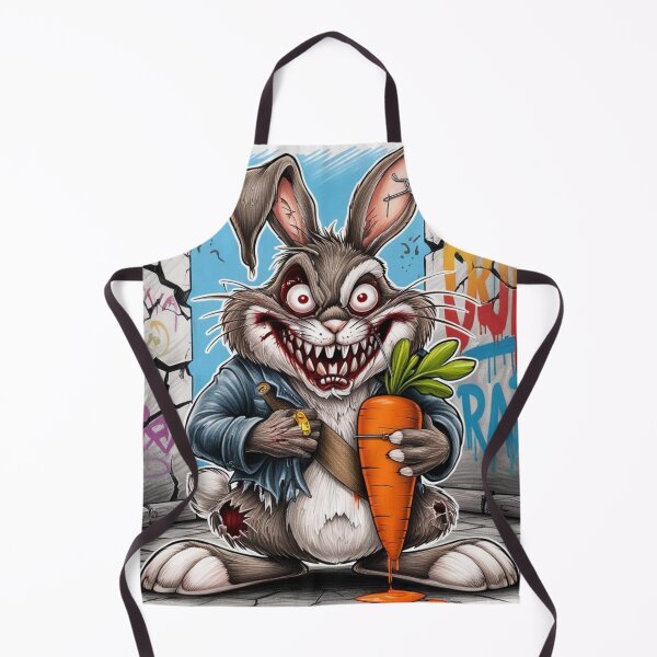 Item preview, " Gone Wild - Cartoon Style Deranged Rabbit Graphic Design" designed and sold by Rebel Fusion.