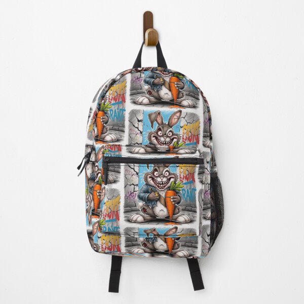 Item preview, " Gone Wild - Cartoon Style Deranged Rabbit Graphic Design" designed and sold by Rebel Fusion.