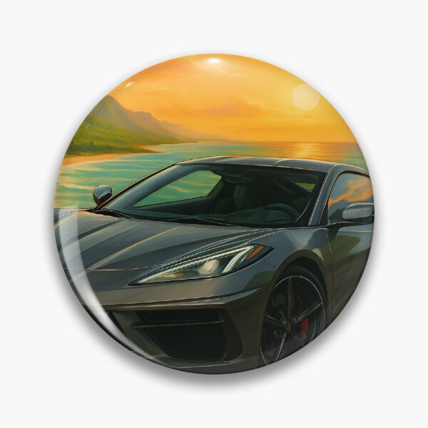 Item preview, Corvette C8 Fanart (Grey 4) designed and sold by Peterson Designs.