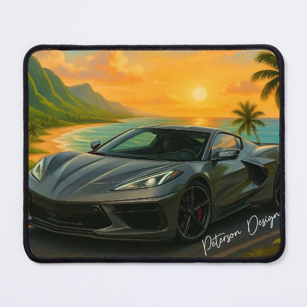 Item preview, Corvette C8 Fanart (Grey 4) designed and sold by Peterson Designs.